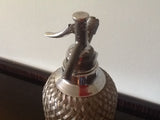 VINTAGE GLASS & METAL MESH SPARKLETS SODA SYPHON