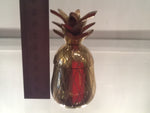 VINTAGE SMALL BRASS PINEAPPLE COCKTAIL STICK HOLDER