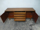 Morris of Glasgow Walnut and Teak Sideboard