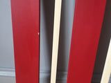 1960s Belgium Red and White Wooden Coat Rack