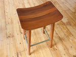 Vintage Bentwood Solid Teak Ply Bar Stool