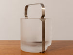1970s Azteca Frosted Glass Ice Bucket by Fabio Frontini