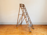 Vintage 5 Tread Hatherley Lattistep Wooden Stepladder