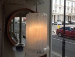 White Glass Mottled Hanging Light