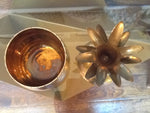 VINTAGE LARGE BRASS PINEAPPLE ICE BUCKET