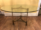 Vintage Brass, Perspex and Glass Table