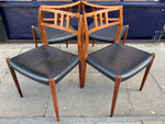 Set of 4 1960s Niels Moller Rosewood Model 79 Dining Chairs