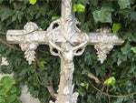 FRENCH ARCHITECTURAL CAST IRON DECORATIVE CROSS