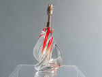 1960s Belgium Doyen Crystal Handblown Lamp Base