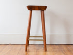 Vintage Bentwood Solid Teak Ply Bar Stool