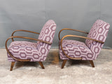 Pair Czech Art Deco 1930s Armchairs by Jindrich Halabala