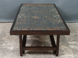 Large Vintage Print Block Coffee Table