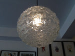 German Large Clear Glass Globe Light