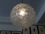 German Large Clear Glass Globe Light