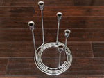 Chrome Circular Five Candle Candleholder