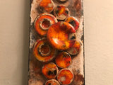 1970's Ruscha Fat Lava German Mushroom Wall Tile