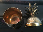 Large Vintage Brass Pineapple Ice Bucket
