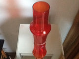 Riihimaki Lasy Oy Red Glass Vase