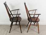 Pair of Ercol Windsor Goldsmith 369A Carver Chairs