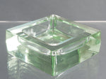 Vintage Square Heavy Glass Ashtray