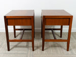 Pair of 1960s Single Drawer Walnut Heal's Bedside Tables
