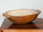 Vintage Small Handmade Wooden Dough Bowl