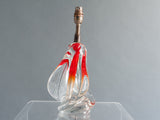 1960s Belgium Doyen Crystal Handblown Lamp Base