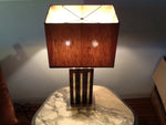 Italian 1960s Lamp & Original Square Shade