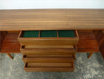 Morris of Glasgow Walnut and Teak Sideboard