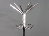 1960s French Industrial Chrome Coat and Hat Stand