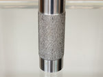 Midcentury Brutalist BMF Slim Polished Steel Cylindrical Vase