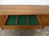 Morris of Glasgow Walnut and Teak Sideboard