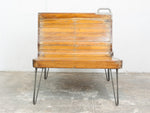Vintage European Double Sided Wooden Bench
