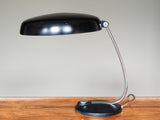 Vintage 1960's German Black and Chrome Desk Lamp