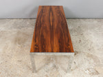 1970s Merrow Associates Rosewood and Chrome Coffee Table