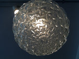 German Large Clear Glass Globe Light