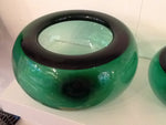 Handblown Emerald Green Bowls