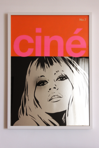 Brigitte Bardot CINE painting by Dan Reaney
