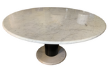 Italian Carrara Marble Dining Table Lotorosso by Ettore Sottsass for Poltronova