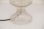 Large Pair of 1960s Italian Glass and Chrome Lamps