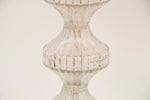 Large Pair of 1960s Italian Glass and Chrome Lamps