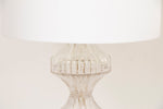 Large Pair of 1960s Italian Glass and Chrome Lamps