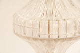 Large Pair of 1960s Italian Glass and Chrome Lamps