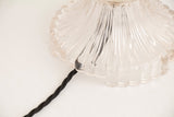 Large Pair of 1960s Italian Glass and Chrome Lamps