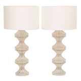 Large Pair of 1960s Italian Glass and Chrome Lamps