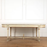 Late 19th Century French Marble Topped Dining Table