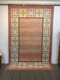 Mid Century Swedish Wool Kilim by Ida Rydelius