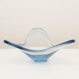 1960s Pale Blue Holmegaard Art Glass Bowl by Per Lutken