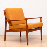 Pair of 1950s Grete Jalk for Glostrup Model 218 Armchairs