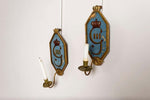 Pair of 18th Century Swedish Gustavian Glass Candleholder Wall Sconces